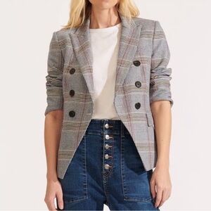 Veronica Beard Empire Plaid Blazer Size 2 Dickey compatible
